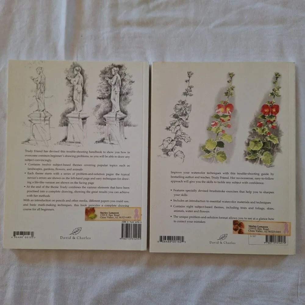 2 Trouble-Shooting Drawing & Watercolor Problems And Solutions By Trudy Friend - Picture 2 of 6